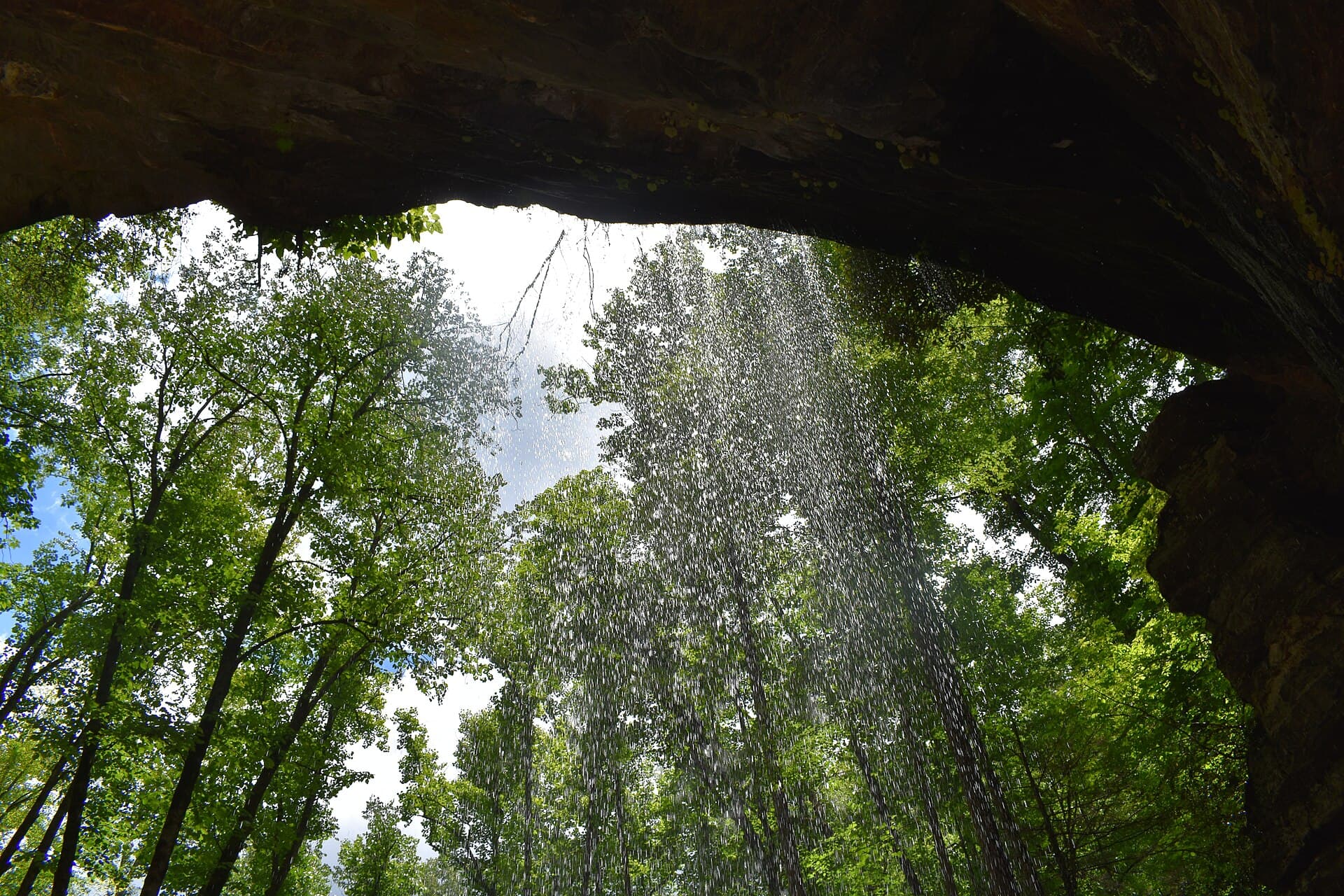 Moore Cove Falls — Inside of Moore Cove Falls.jpg